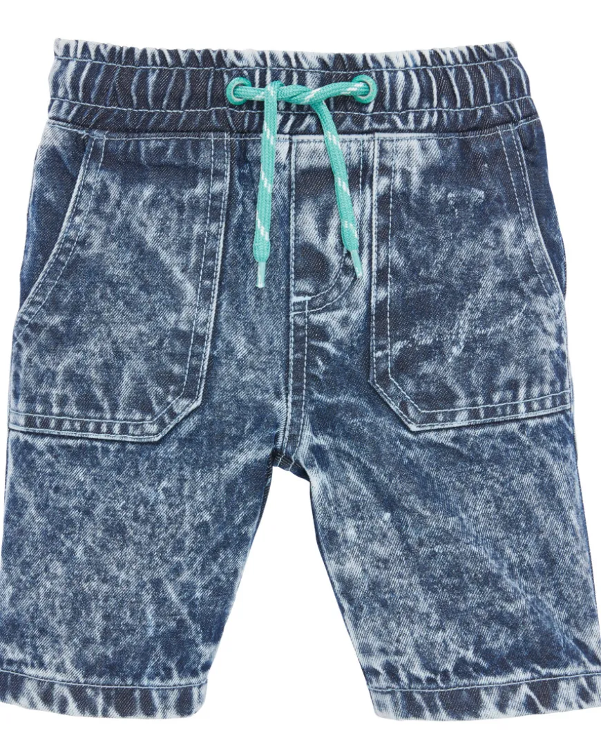 Ausgewaschene Jeans-Shorts elastischer Bund-KiK Onlineshop Outlet