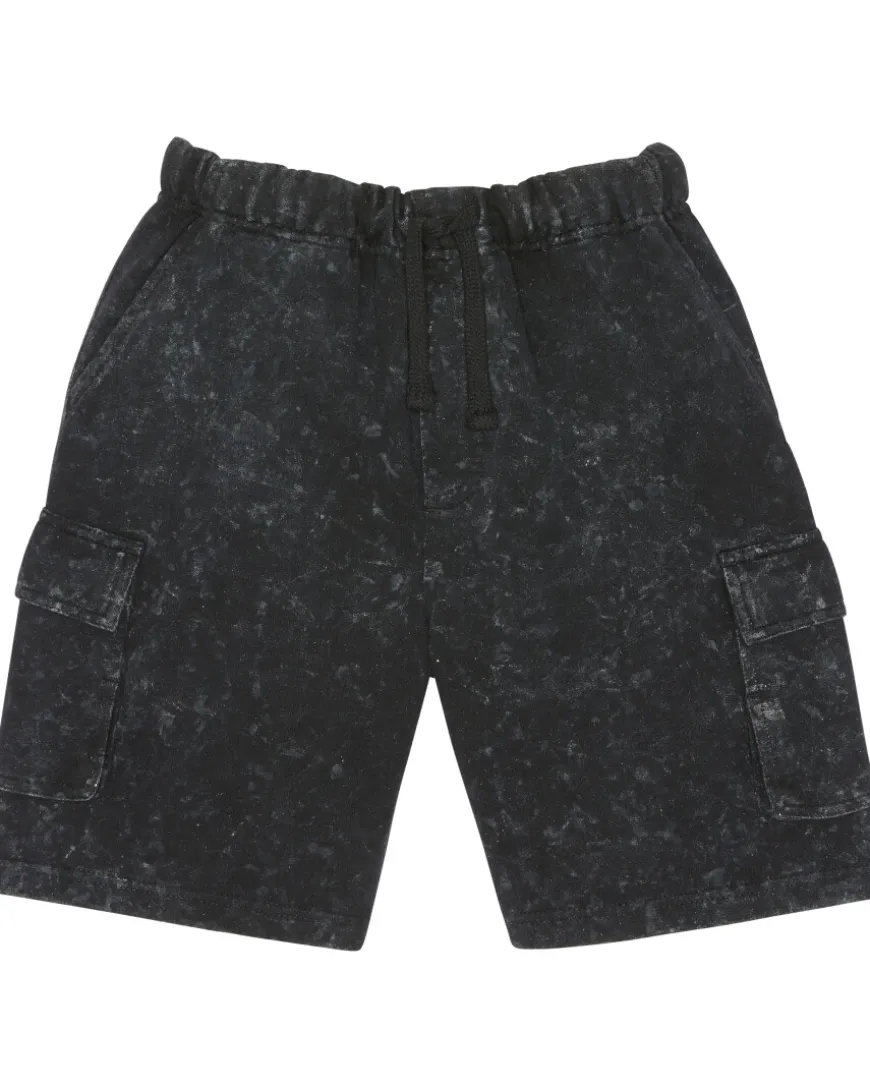 Ausgewaschene Sweatshorts Y.F.K., Bermudalänge-KiK Onlineshop New