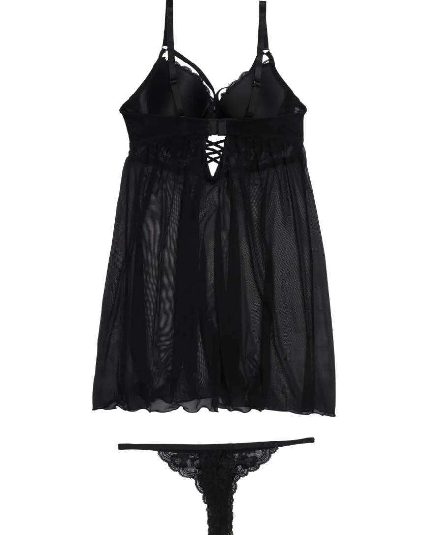 Babydoll + String in Janina, 2-tlg. Set-KiK Onlineshop Flash Sale