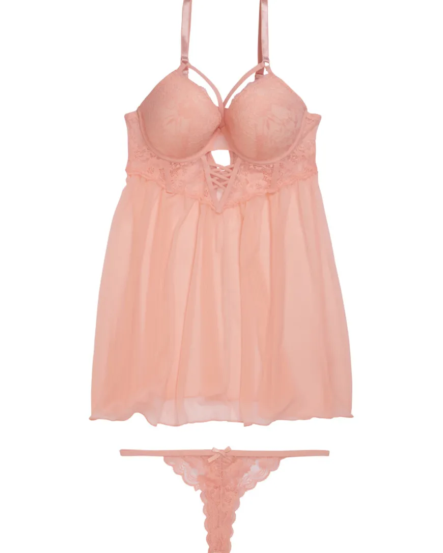 Babydoll + String Janina, 2-tlg. Set-KiK Onlineshop New