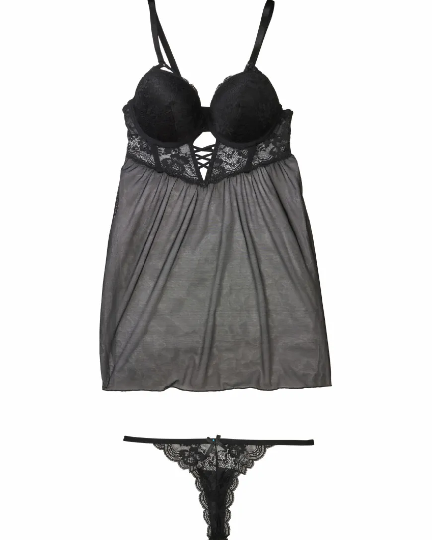 Babydoll + String Janina, 2-tlg. Set-KiK Onlineshop Cheap