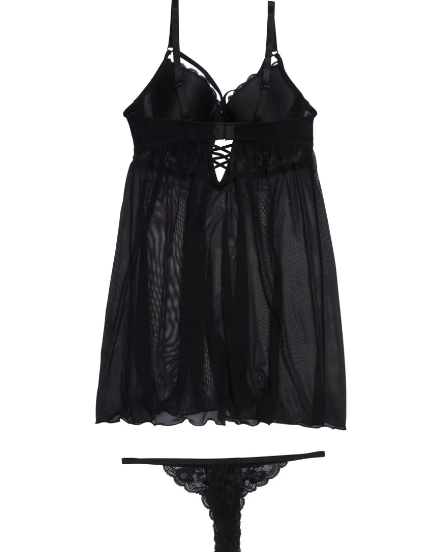Babydoll + String Janina, 2-tlg. Set-KiK Onlineshop Clearance