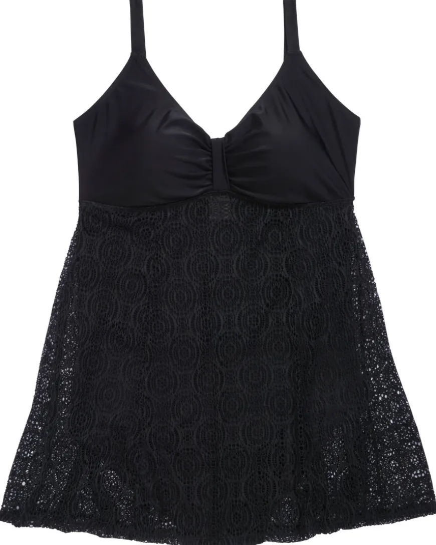 Badekleid mit Spitzenstoff Janina curved, verstellbare Träger-KiK Onlineshop Flash Sale