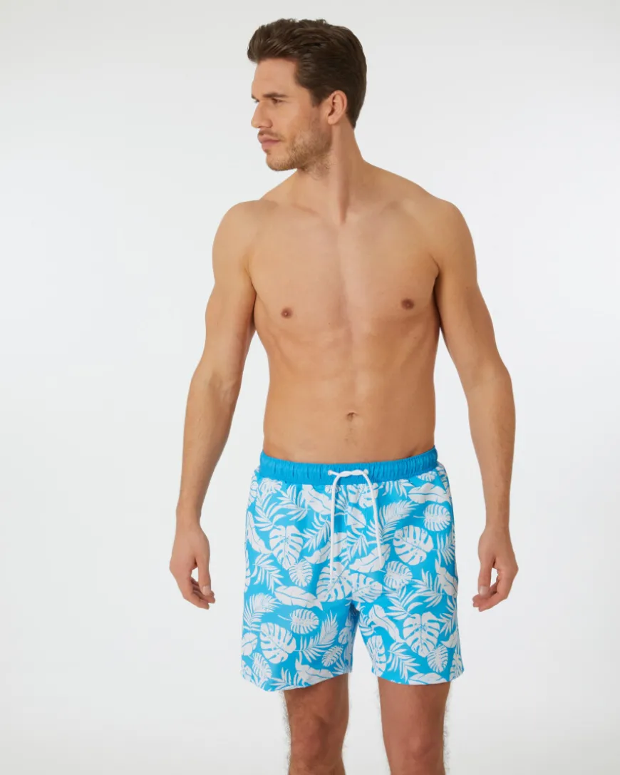 Badeshorts Palmenblätter X-Mail, elastischer Bund-KiK Onlineshop Store