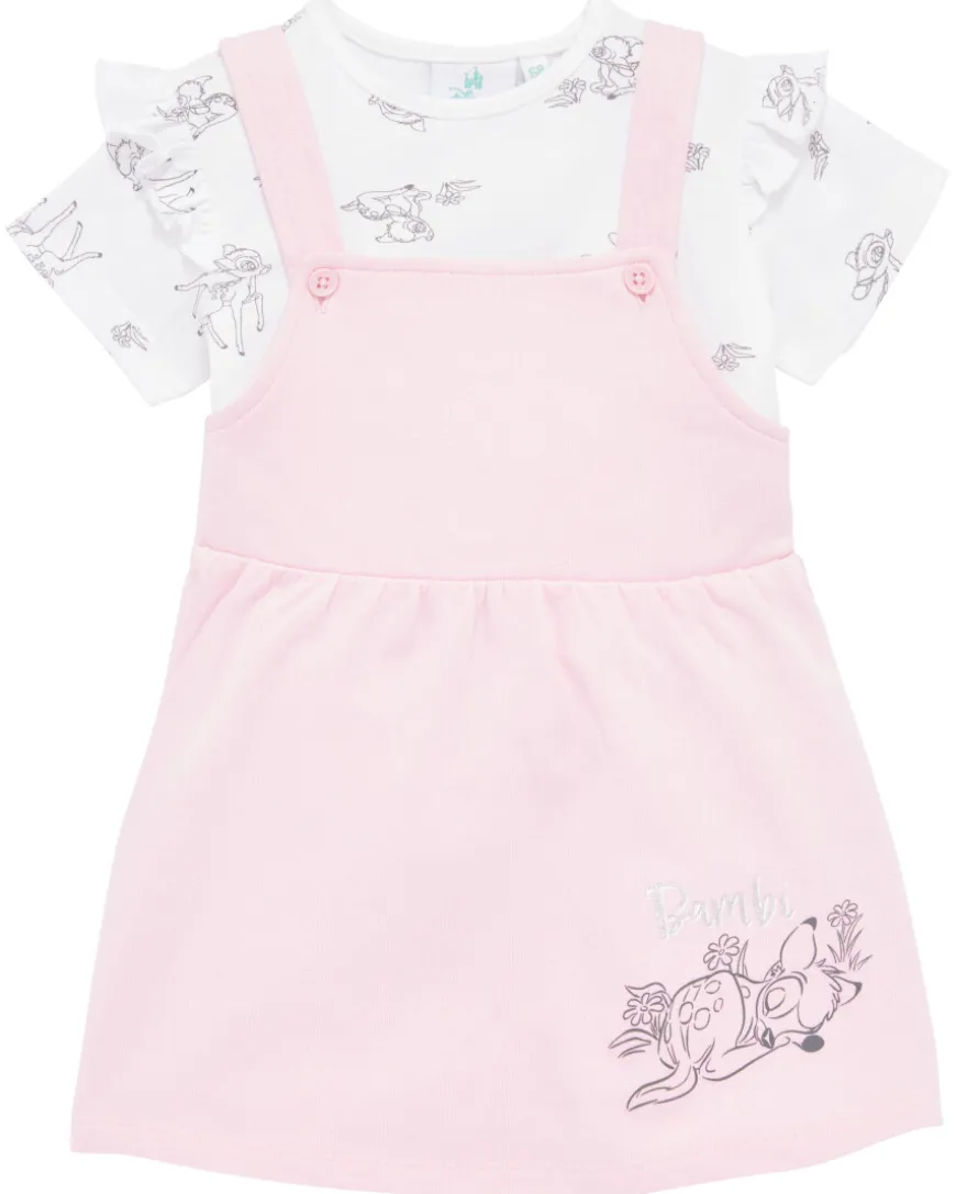 Bambi Newborn Latzkleid und T-Shirt Bambi, 2-tlg. Set-KiK Onlineshop Hot