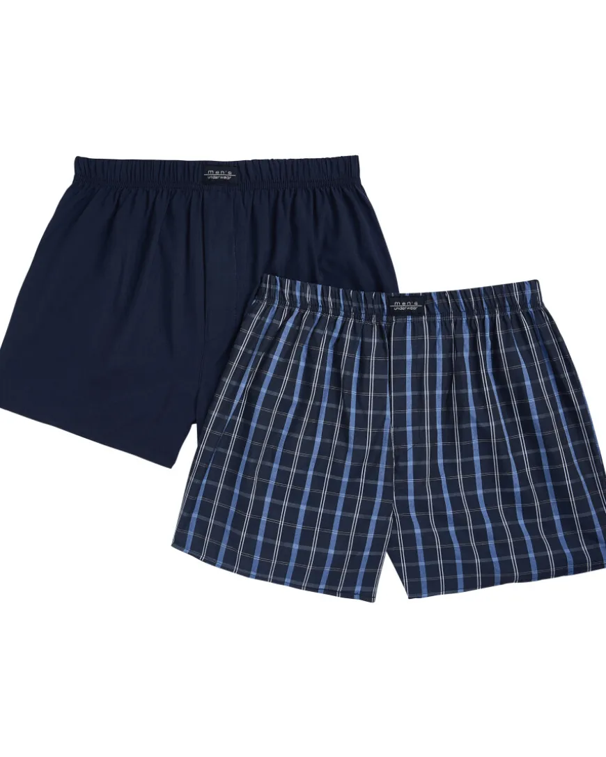 Basic Boxershorts 2er-Pack, X-Mail, verschiedene Designs-KiK Onlineshop Best Sale