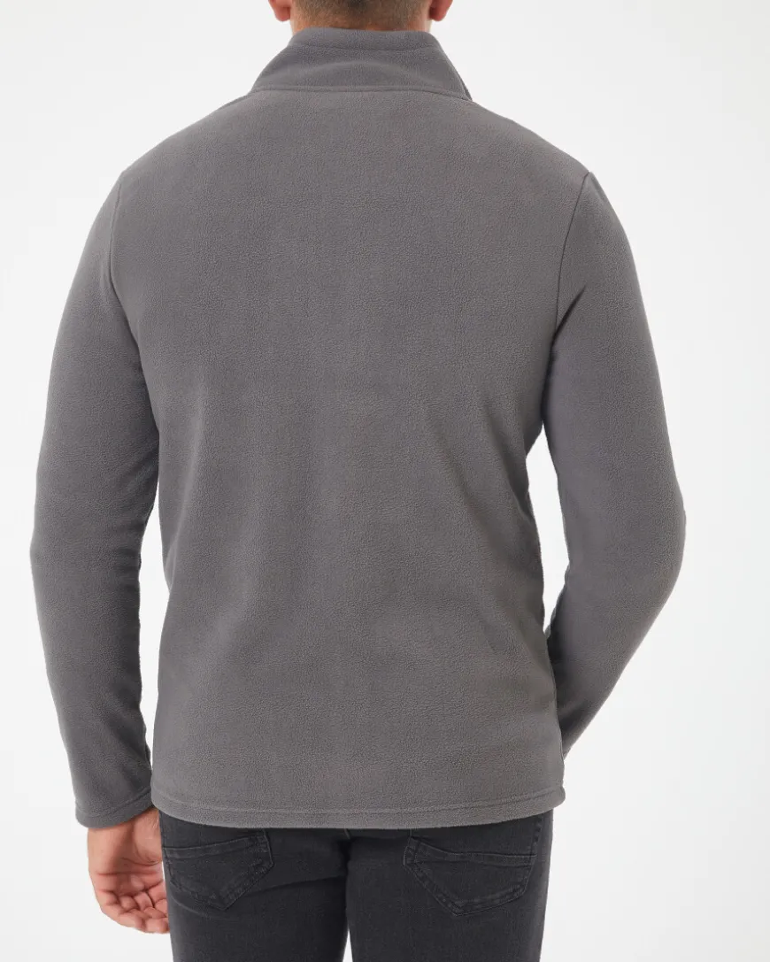 Basic Fleecejacke X-Mail, Stehkragen-KiK Onlineshop Cheap
