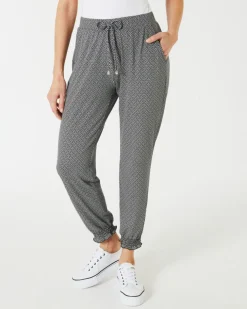 Bedruckte Pull-on-Hose Janina, elastischer Bund-KiK Onlineshop Best Sale