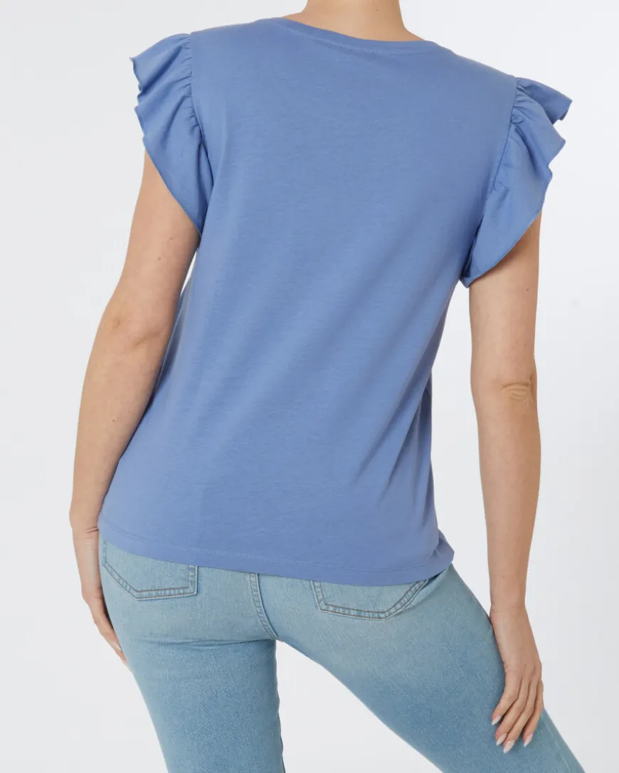 es T-Shirt Janina, Rundhalsausschnitt-KiK Onlineshop Hot