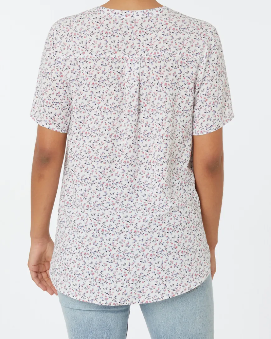 Bluse aus Viskose Janina, Y-Ausschnitt-KiK Onlineshop Online