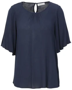 Bluse in Crinkleoptik Janina, Knopfverschluss hinten-KiK Onlineshop Cheap