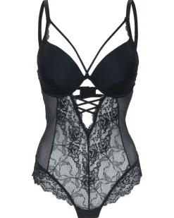Body Push-up Janina, aus Mesh und Spitze-KiK Onlineshop Cheap