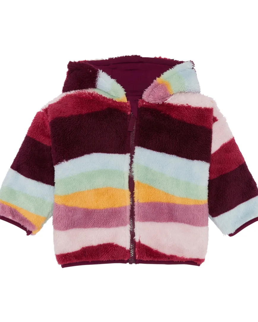 Bunt gestreifte Teddyjacke Ergee, Kapuze-KiK Onlineshop Hot