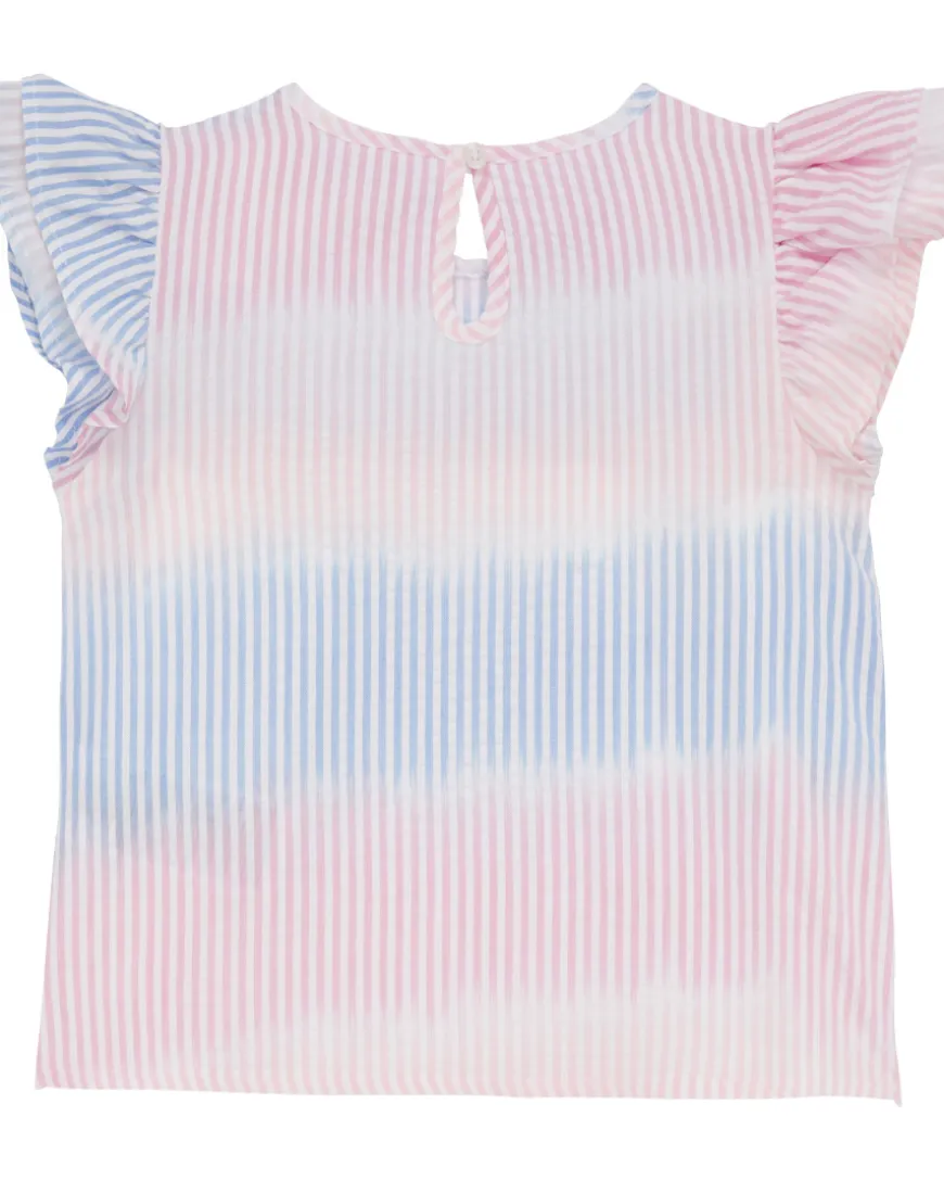 Bunt gestreiftes T-Shirt Kiki & Koko, Volantärmel-KiK Onlineshop Shop