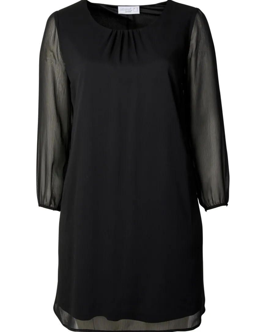 Chiffonkleid Rundhalsausschnitt-KiK Onlineshop Discount