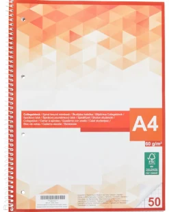 Collegeblock A4 50 Blatt-KiK Onlineshop Clearance