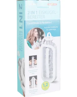 Cuchova 2-in-1-Eiskugelbereiter auch als Getränkeflasche verwendbar-KiK Onlineshop Outlet