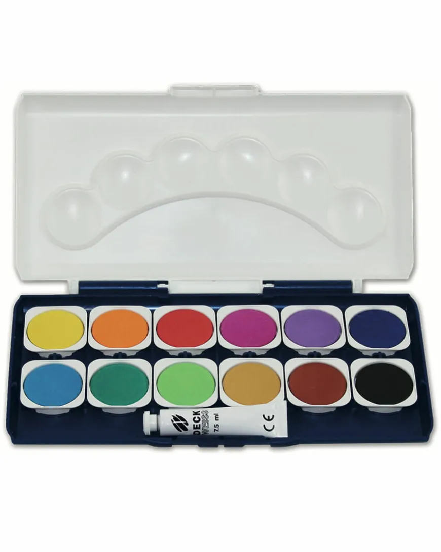 Deckfarbkasten 12 Farben-KiK Onlineshop Flash Sale