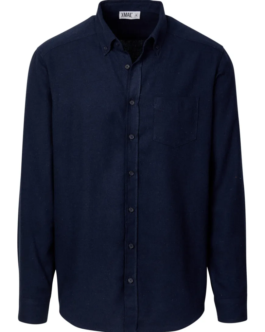 es Flanellhemd X-Mail, Knopfleiste-KiK Onlineshop Online