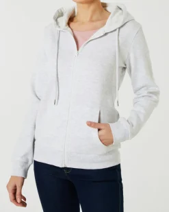 Einfache Sweatjacke Janina, Kapuze-KiK Onlineshop New