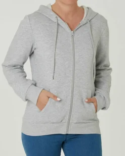 Einfache Sweatjacke Janina, Kapuze-KiK Onlineshop Best