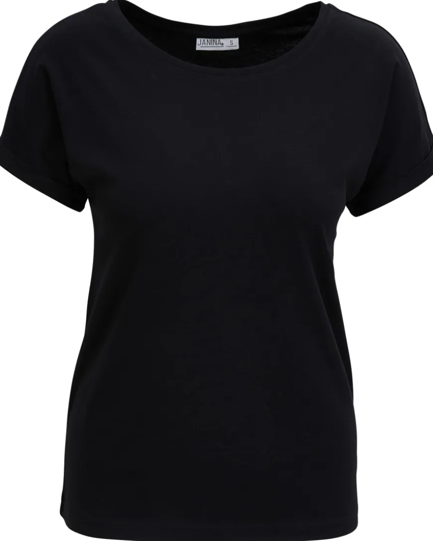 Einfarbiges T-Shirt Janina, Rundhalsausschnitt-KiK Onlineshop Outlet