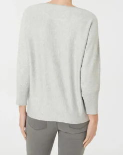 Feinstrickpullover in Melange Janina, 3/4-Arm-KiK Onlineshop New