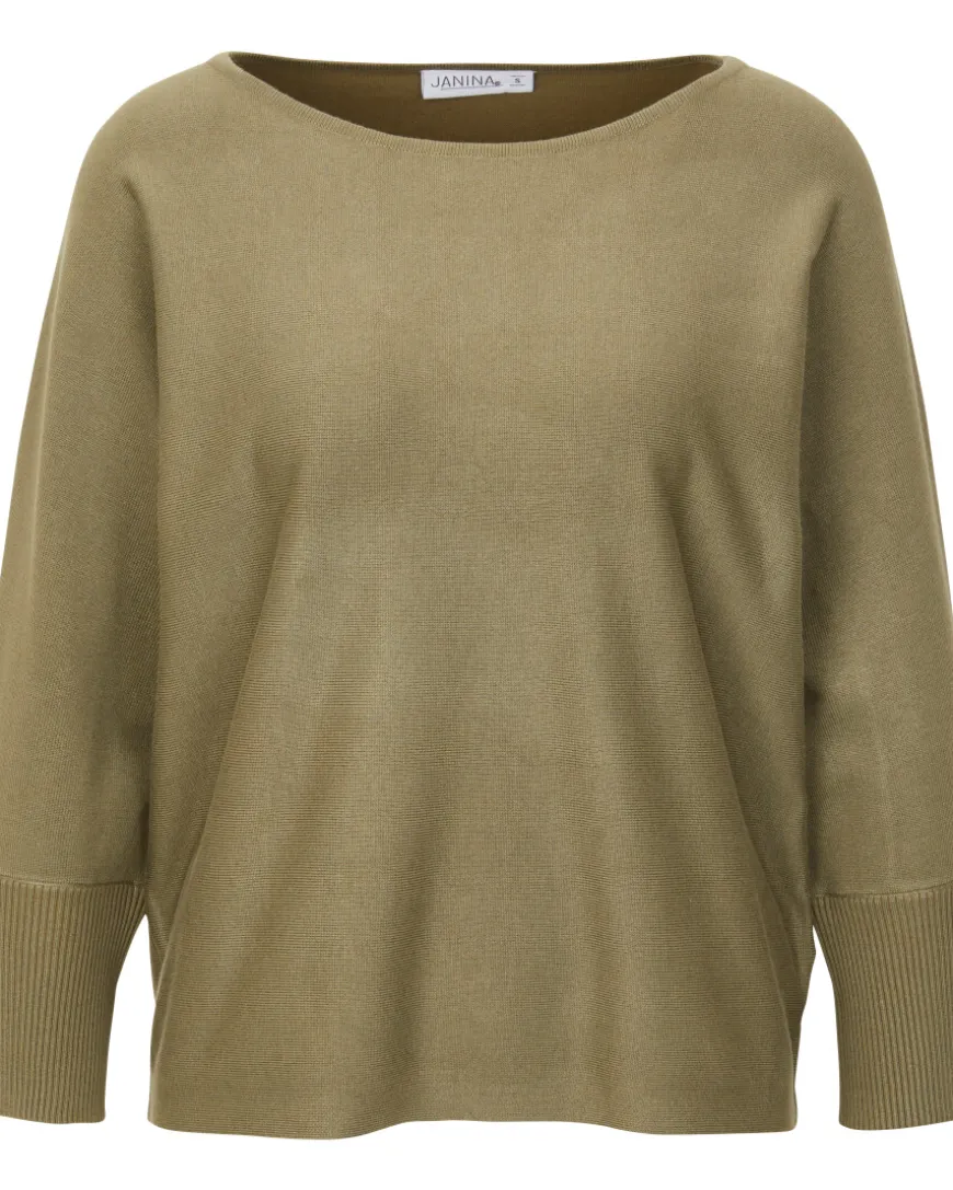 Feinstrickpullover mit 3/4-Arm Janina, Rundhalsausschnitt-KiK Onlineshop Discount