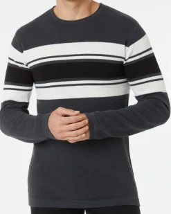 Feinstrickpullover mit Streifen X-Mail, Rundhalsausschnitt-KiK Onlineshop Flash Sale
