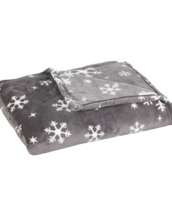 Flanelldecke Eiskristalle Home & Deco, ca. 130 x 170 cm-KiK Onlineshop Best