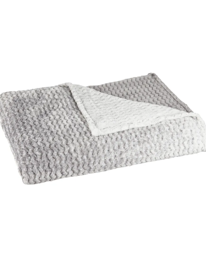 Flanelldecke mit Zickzackmuster Home & Deco, ca. 140 x 190 cm-KiK Onlineshop Fashion