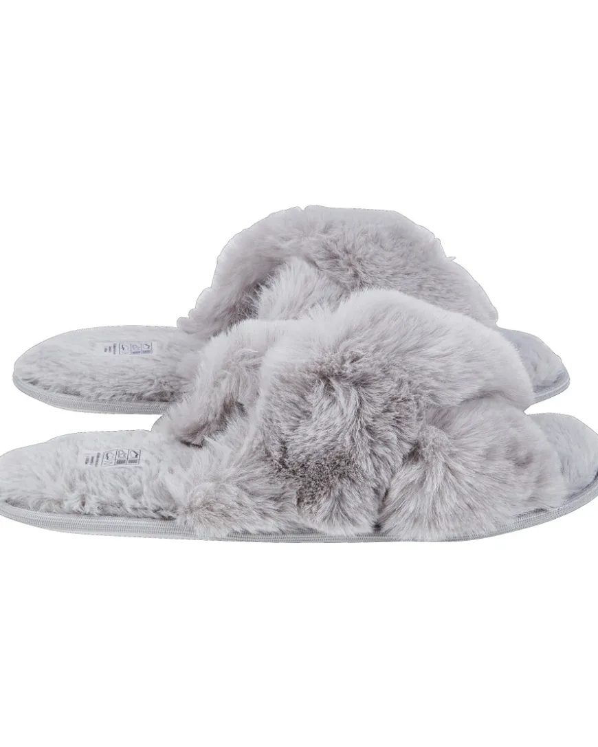 Flauschige Hausschuhe Janina, Kunstfell-KiK Onlineshop New