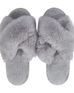Flauschige Hausschuhe Janina, Kunstfell-KiK Onlineshop New