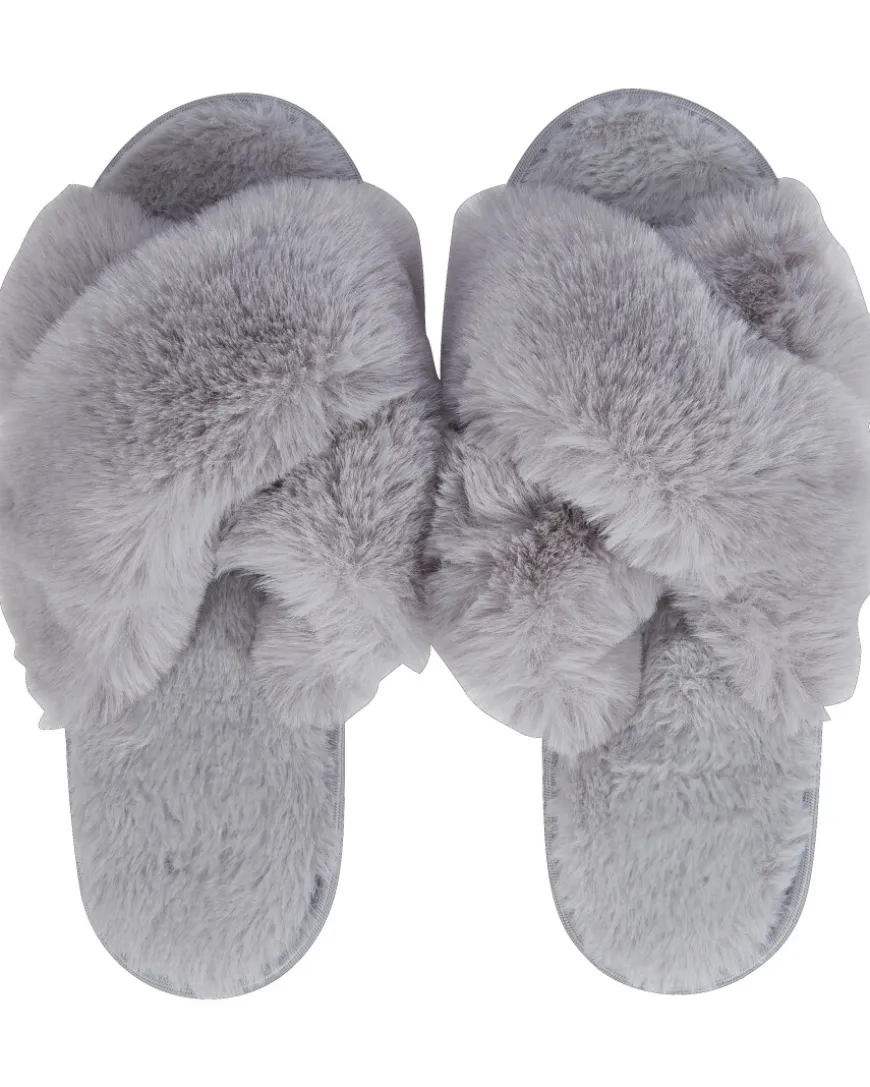 Flauschige Hausschuhe Janina, Kunstfell-KiK Onlineshop New
