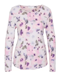 Flauschpullover Blumen Janina, Rundhalsausschnitt-KiK Onlineshop Cheap