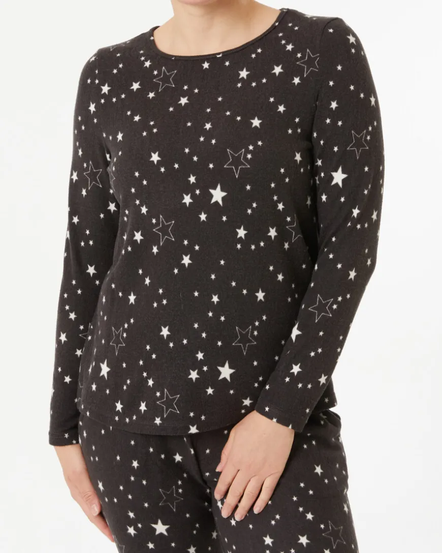 Flauschpullover Sterne Janina, Rundhalsausschnitt-KiK Onlineshop Flash Sale
