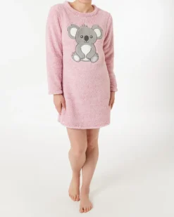 Fleece-Bigshirt Koala Janina, Rundhalsausschnitt-KiK Onlineshop Best Sale