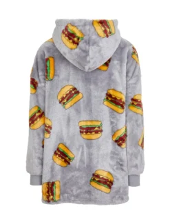 Fleece-Hoodie Burger X-Mail, Oversize-KiK Onlineshop Online