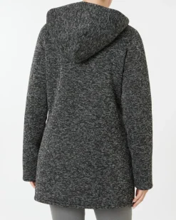 Fleecejacke in Melange Janina, lang geschnitten-KiK Onlineshop Clearance