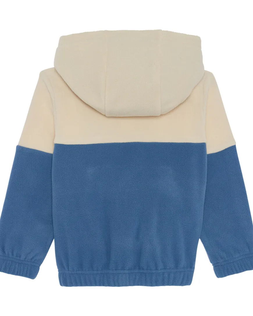 Fleecepullover mit Aufnäher Kapuze-KiK Onlineshop Discount