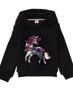 Fleecepullover mit Wendepailletten Kapuze-KiK Onlineshop Best Sale