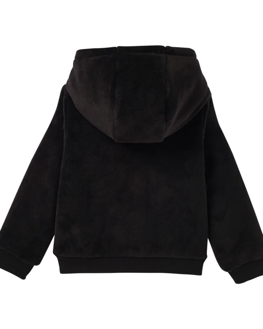 Fleecepullover mit Wendepailletten Kapuze-KiK Onlineshop Best Sale