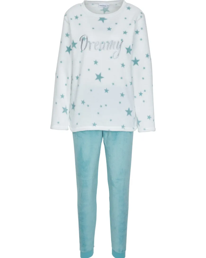Fleece-Pyjama mit Stickerei Janina, 2-tlg. Set-KiK Onlineshop Fashion