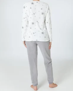 Fleece-Pyjama mit Stickerei Janina, verschiedene Designs-KiK Onlineshop Clearance