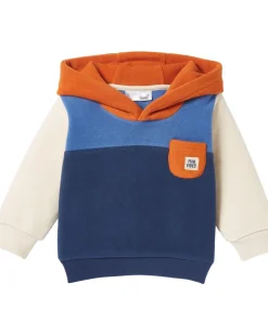 Fleece-Sweatshirt Colour-Blocking Ergee, Kapuze-KiK Onlineshop Cheap