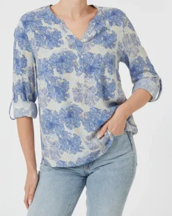 Geblümte Bluse Janina, Vokuhila-Saum-KiK Onlineshop Store