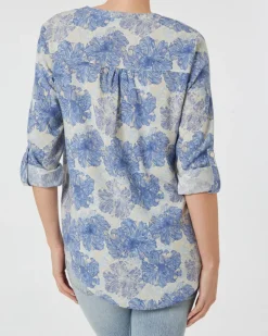 Geblümte Bluse Janina, Vokuhila-Saum-KiK Onlineshop Store