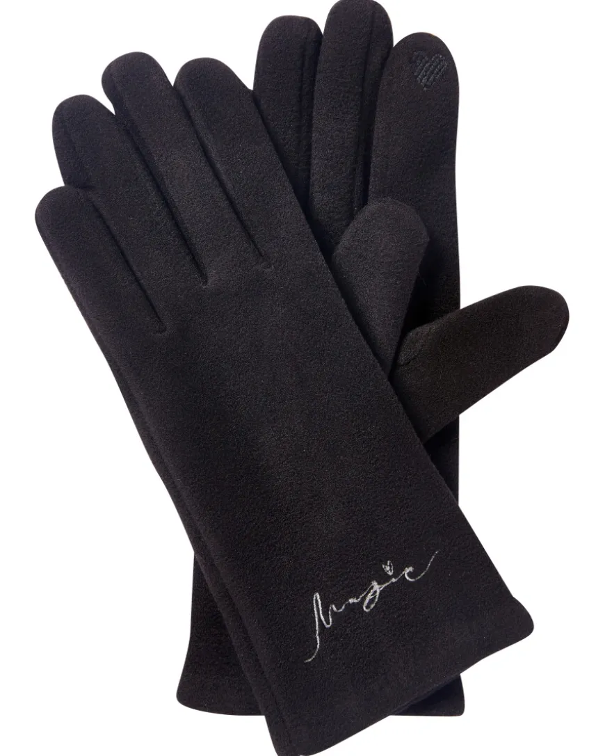 Gefütterte Handschuhe Janina, Schriftzug-KiK Onlineshop Online