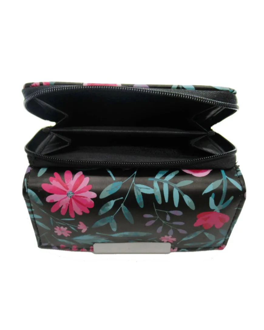 Geldbörse Blumen Janina, für 4 Karten-KiK Onlineshop Best Sale