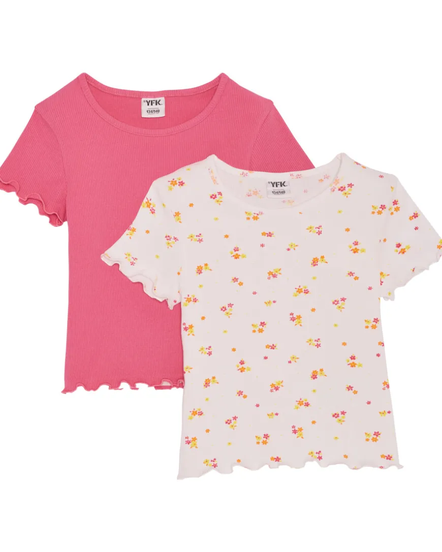 Gerippte T-Shirts 2er-Pack, Y.F.K.-KiK Onlineshop Cheap